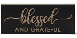 Matte Black Embossed Sign