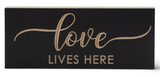Matte Black Embossed Sign