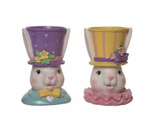 Bunny Hat Glitter Plant Holder (2 Variants)