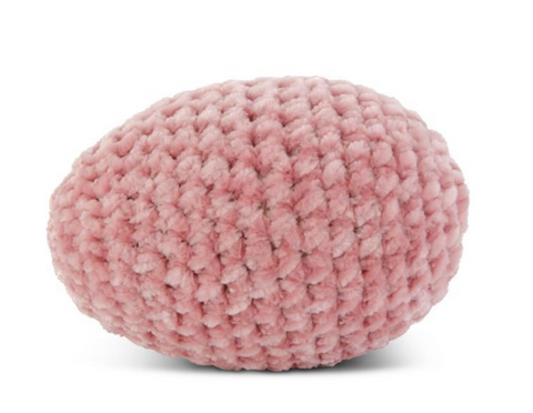 Pink Crochet Easter Egg