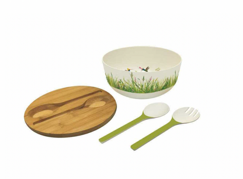 Bamboo Salad Bowl Set