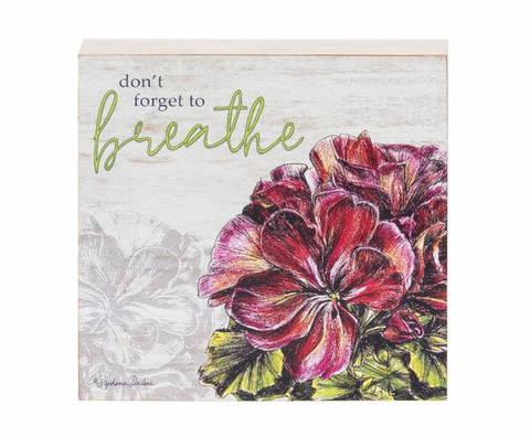 "Breathe" Wooden Painting