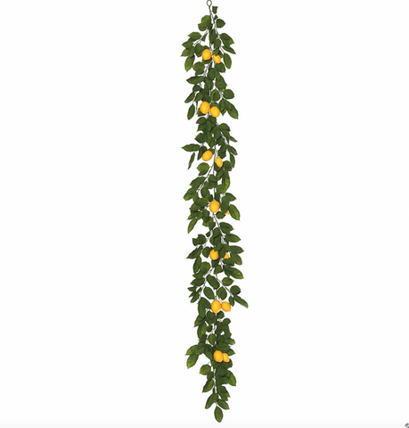 60" Lemon and Leaves Garland