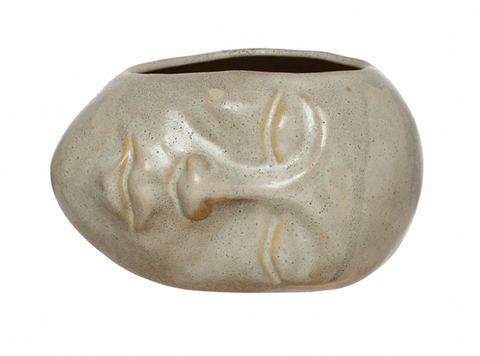 Stoneware Face Planter
