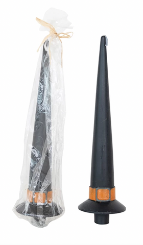 Unscented Witch Hat Taper Candle