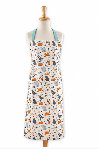 "Feline Fine" Printed Apron