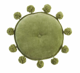 Round Velvet Tassle Pillow (3 Variants)