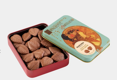 Tin of Chocolate Leaves