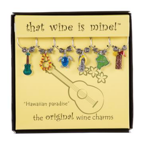 "Hawaiian Paradise" Wine Charms