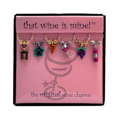 "Vineyard" Wine Charms