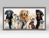 "Dog Mini Canvas Framed" (Multiple Variants)