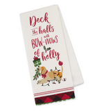 Bow-Wow Of Holly Dish Towel
