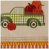 Pumpkin Truck Embl Dishtowel