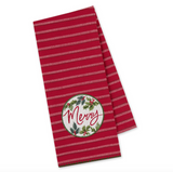 Holiday Embl Dish Towel