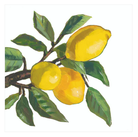 "Lemon Musée" Cocktail Napkins