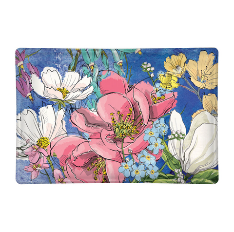"Magnolia" Glass Soap Dish