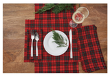 Red Black Plaid Napkin