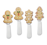 Set of 4 Holiday Cheese Spreaders (Multiple Styles)