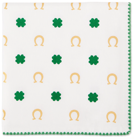 Clover Horseshoe Printed Napkin