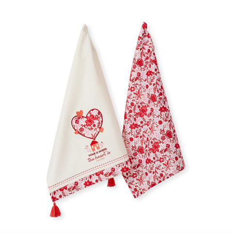 Home Is Where The Heart Is Dishtowel Set of 2