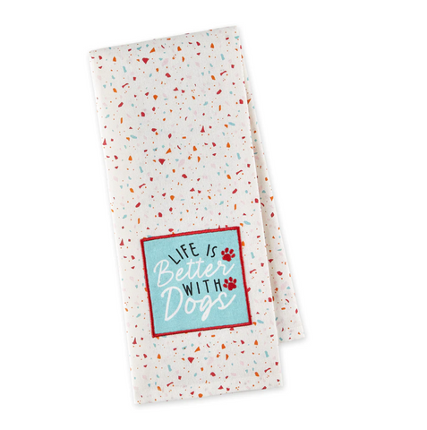 Better with Dogs Dishtowel