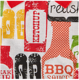 BBQ Condiments Oven Mitt Gift Set