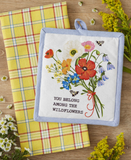 Wildflower Bouquet Potholder Gift Set