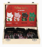 Maneki Neko Lucky Cat Glass Charm in A Bag