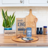 30cm Dad King of the Kitchen Men's Hanging Sign