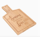 Season Everything with Love Bamboo Serving Board