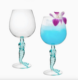 Mermaid, 17oz Acrylic Plastic Wine Glass