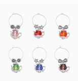 "Crystal Teapot" Wine Charms