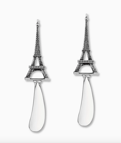 Eiffel Tower Zinc Cheese Spreader - Set of 2