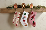 Nutcracker Beaded Stocking