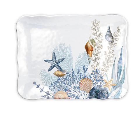 Ocean Tide Melamine Cookie Tray