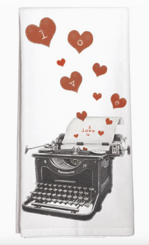 Love Typewriter Towel