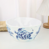 Indigo Sea Turtle 10" Melamine Serving Bowl