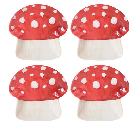 Mushroom 6" Melamine Plate