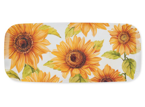 Sunflower 15" Melamine Rectangle Tray