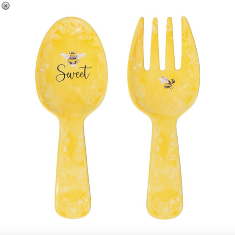 2-Piece Sweet Bee Melamine Salad Server