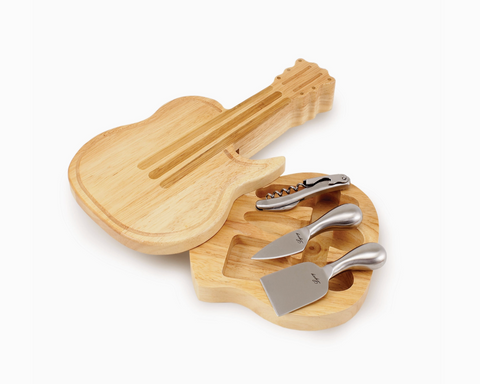 Guitar Cheese Cutting Board & Tool Set - Core