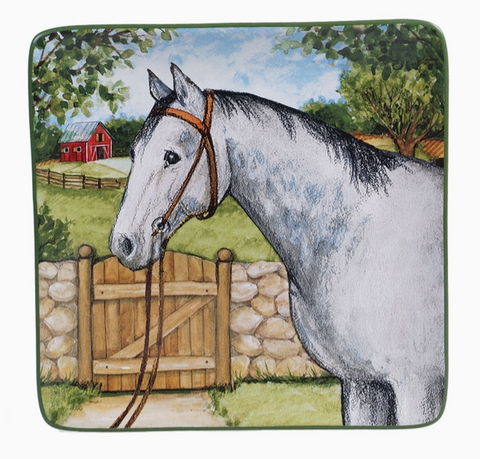 Clover Farm Horse Salad Plate (4 variants)