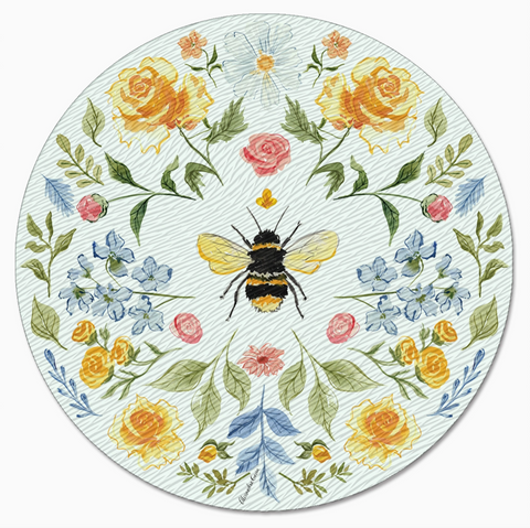 "Floral Bee" Lazy Susan Turntable