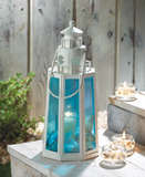 Ocean Blue Lighthouse Lantern