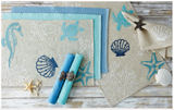 Seashore Embroidered Placemat