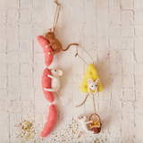 Mice on Sausage/Cheese Ornament