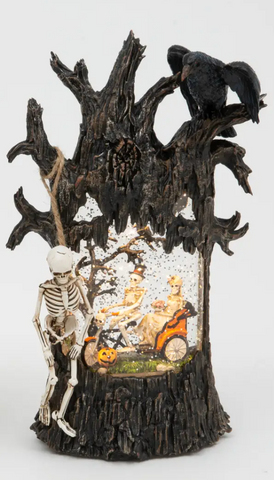 10.8" Lighted Spinning Haunted Tree (2 Variants)