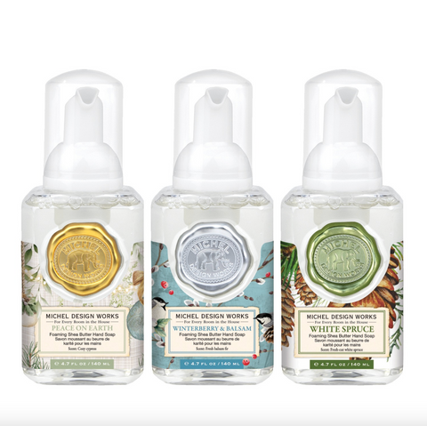 Happy Holidays Mini Foaming Hand Soap Set