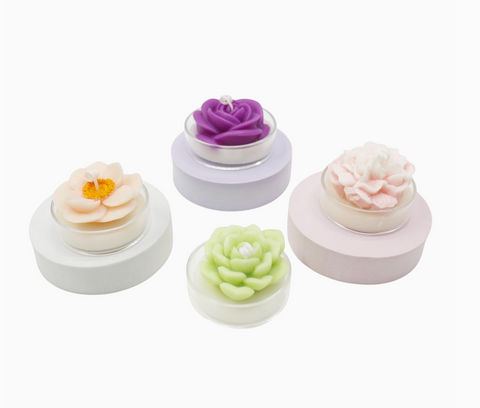 Flower Shape Scented Candle