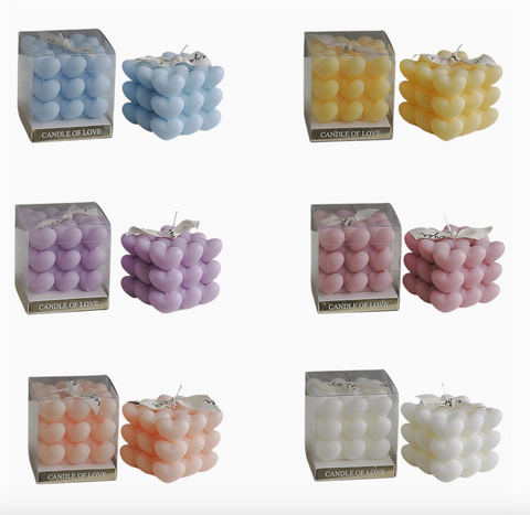 Heart Cube Scented Candle